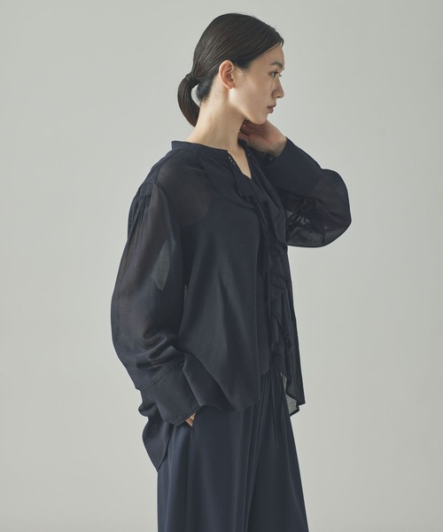 Curensology（カレンソロジー） ブラウス シャツ /ウールミックス