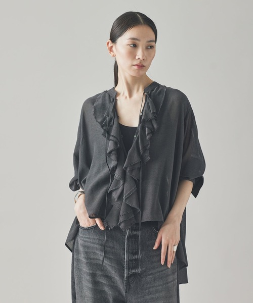 Curensology（カレンソロジー） ブラウス シャツ /ウールミックス