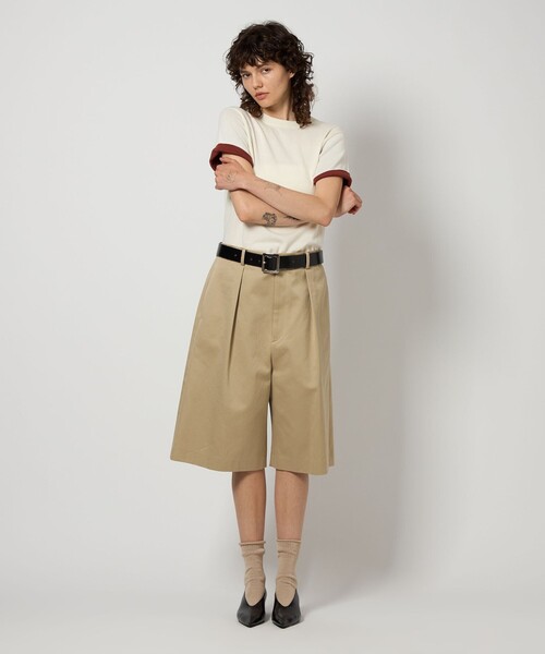 6 チノパン 「6(ROKU) 」コットン チノ ショートパンツ 2 レディース