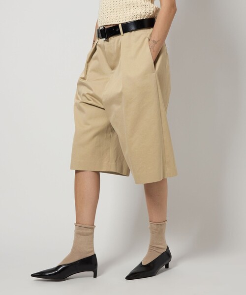 6 チノパン 「6(ROKU) 」コットン チノ ショートパンツ 2 レディース