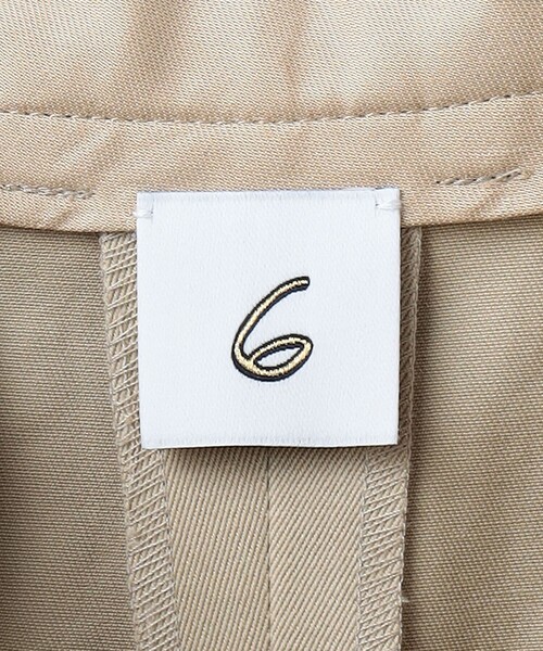 6 チノパン 「6(ROKU) 」コットン チノ ショートパンツ 2 レディース
