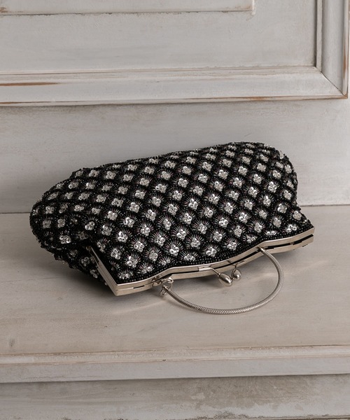 epic day（エピックデイ） ハンドバッグ スパンコール＆ビーズがま口