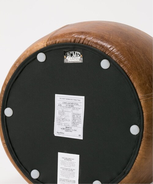 ACME Furniture（アクメファニチャー） 家具 OAKS LEATHER STOOL_crack