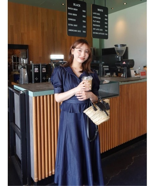 Her lip to ワンピース Menton Denim Shirt Dress : ZOZOTOWN Yahoo!店