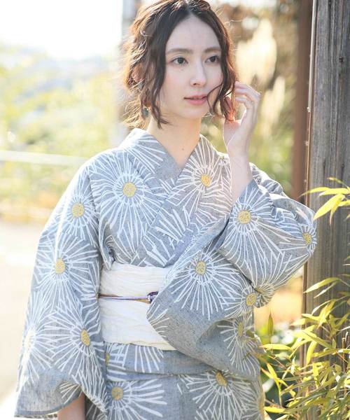 utatane 浴衣 手染め注染浴衣3点セット utatane×注染工房 赤坂紬 上品