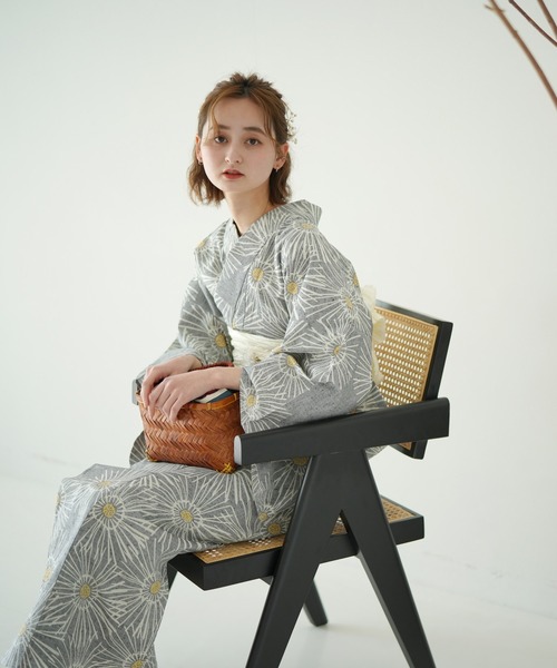 utatane 浴衣 手染め注染浴衣3点セット utatane×注染工房 赤坂紬 上品