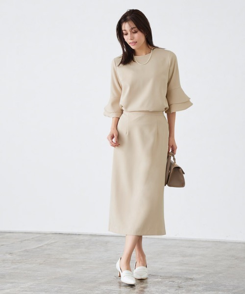 Pierrot（ピエロ） セットアップ フレアスリーブトップススカート