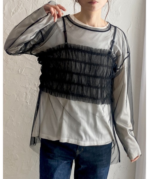 HJelly 編み上げ ベアトップス HJelly 編み上げ ベアトップス HJelly