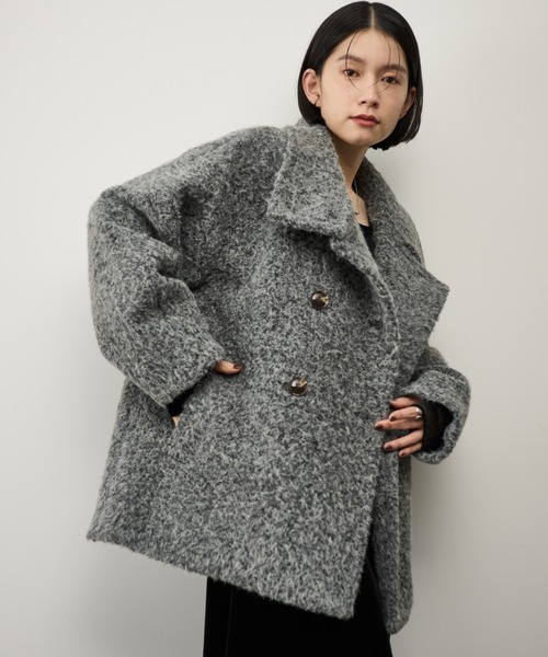 Shelly island（シェリーアイランド） コート アウター 2WAYシャギー