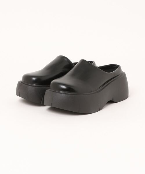 スリッポン 厚底 サボサンダル スライドシューズ レディース