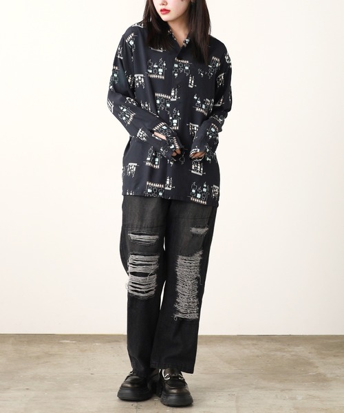 TOWNCRAFT（タウンクラフト） シャツ 50S ROCKABILLY SHIRT 総柄