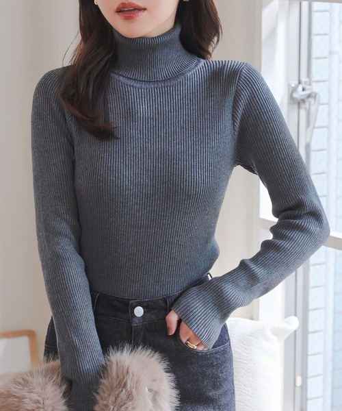 KOBE LETTUCE（神戸レタス） ニット セーター ベーシック長袖リブ