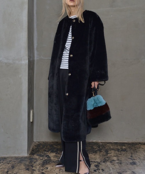 Muel Chic（ミュエルシック） ムートンコート ボアコート Fribour Fake