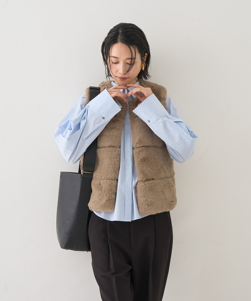 Rouge vif（ルージュ ヴィフ） ベスト ジレ エコファージレ レディース