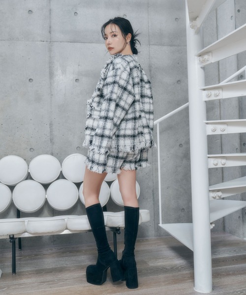 ANDGEEBEE（アンジービー） ジャケット テーラードジャケット フリンジ