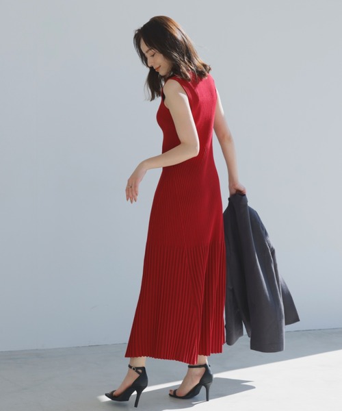 anuans（アニュアンス） ニットワンピース MEDIUM グレー系その他