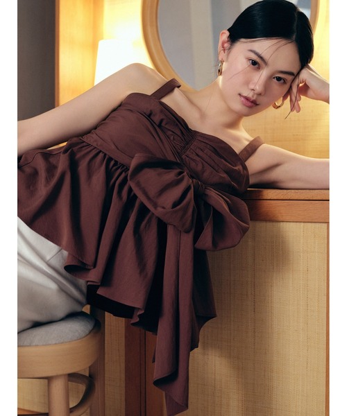 FRAY I.D（フレイ・アイディー） ブラウス シャツ 2wayリボントップス