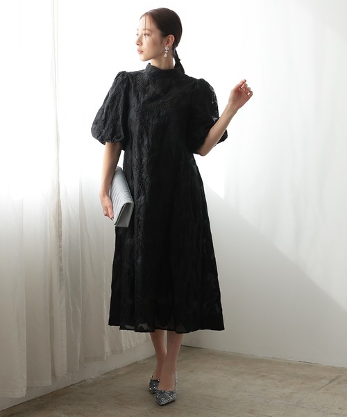 haremode（ハレモード） ドレス ボリュームスリーブ フレア パーティ