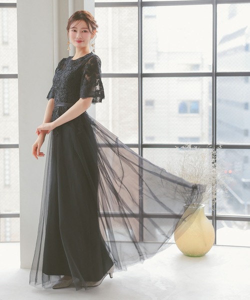 Retica（レティカ） ドレス パーティー ドレス 二次会 シースルー