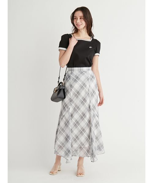 CELFORD（セルフォード） スカート シアーチェックナロースカート