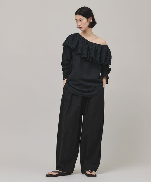 Curensology（カレンソロジー） パンツ /コットンリネンドロストパンツ