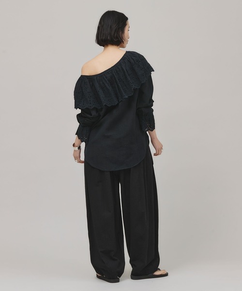 Curensology（カレンソロジー） パンツ /コットンリネンドロストパンツ