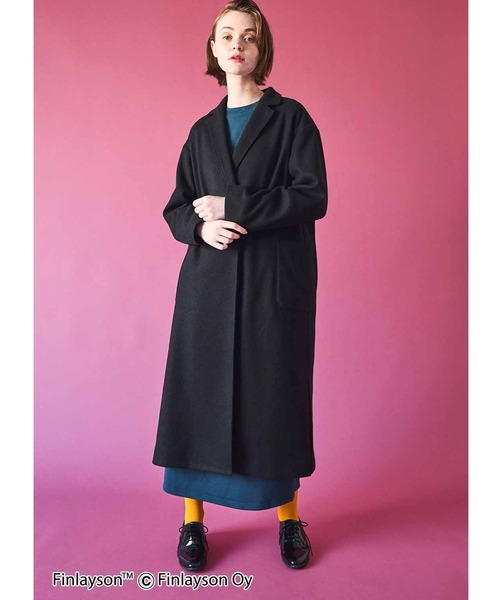 シロップ． コート チェスターコート フィンレイソン はおるように着