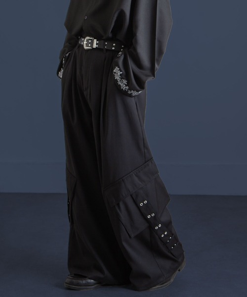 Nilway（ニルウェイ） スラックス 420g/m TR配色センタープレス 袴