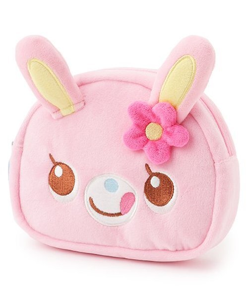 mezzo piano ポーチ ミミ・ポポ キャラクターフェイス ポーチ キッズ