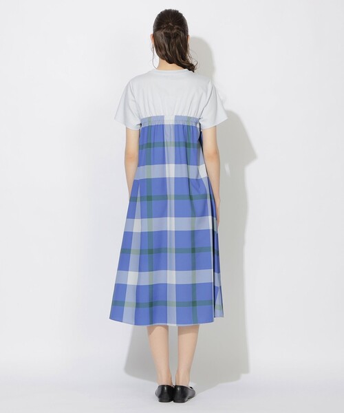 CB CRESTBRIDGE ワンピース クレストブリッジチェックコンビワンピース