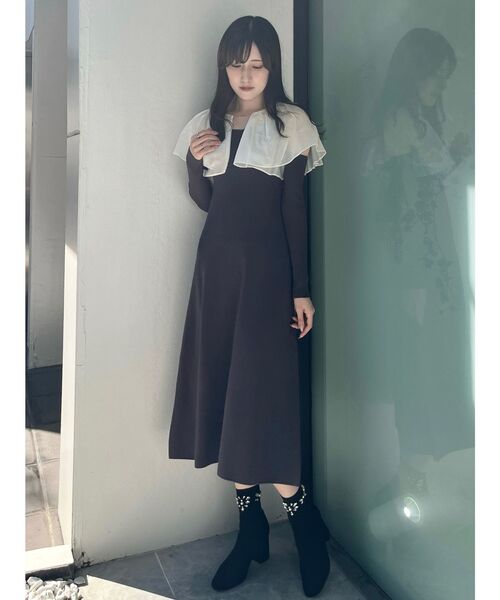 MERCURYDUO（マーキュリーデュオ） ワンピース ケープ付アーム