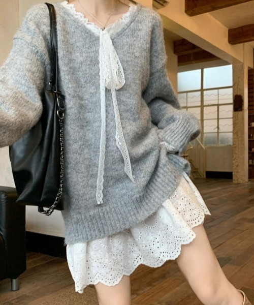 gossip!ロサンゼルス ワンピース Y2Kヴィンテージ風 レースキャミ