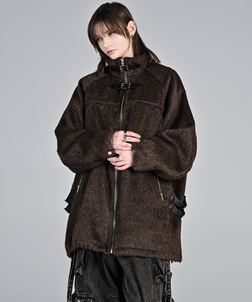 ADRER（アドラー） ブルゾン アウター Bear piping shaggy blouson