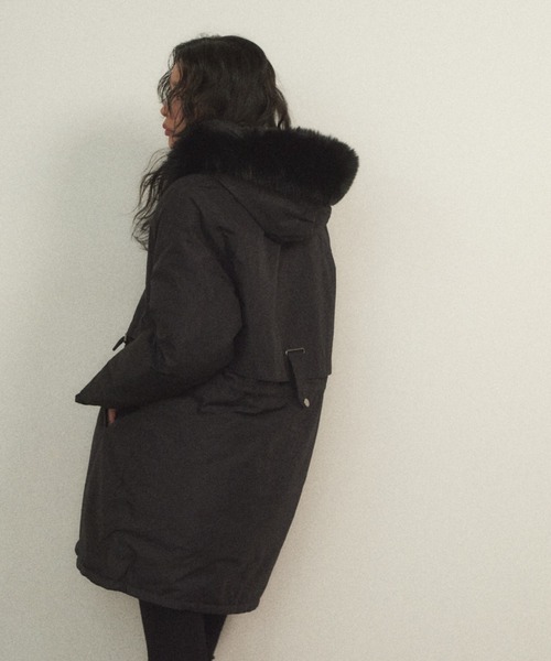 Shelly island（シェリーアイランド） モッズコート コート フェイク