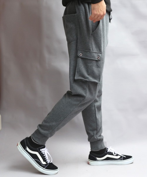 8 スウェットパンツ ジャージ ポンチサルエルカーゴパンツ メンズ