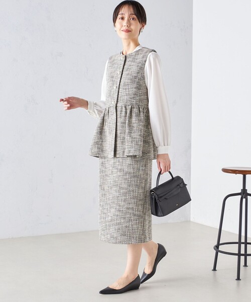 SHIPS（シップス） ベスト ジレ 「セレモニー対応可」スラブ ツイード