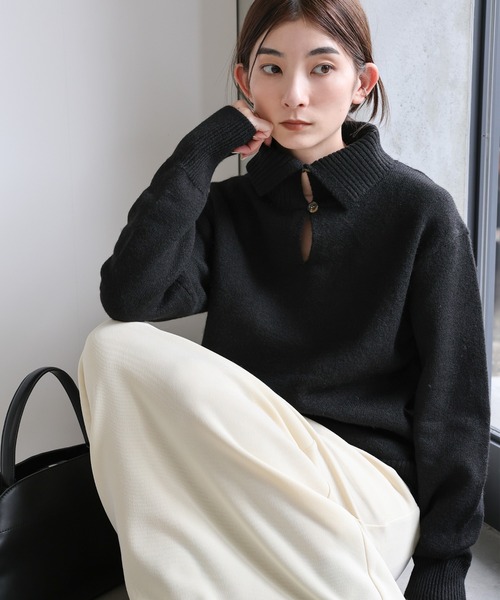 select MOCA（セレクトモカ） ニット セーター ボタンデザイン