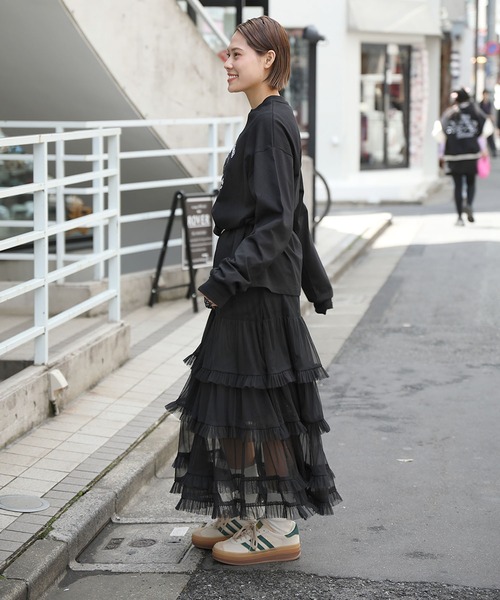 tシャツ HOOK -original- ふわふわ猫刺繍ロンTEE メンズ レディース