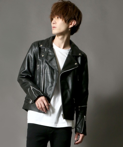 SITRY（シトリー） 革ジャン ライダース Real leather Cowhide UK