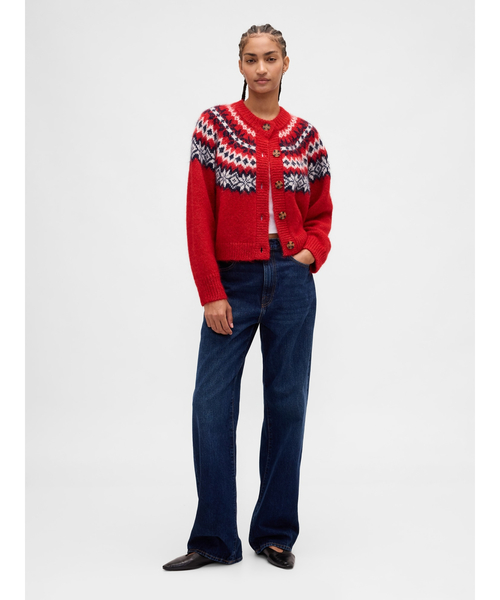 GAP（ギャップ） カーディガン ふわもこフェアアイル ニット