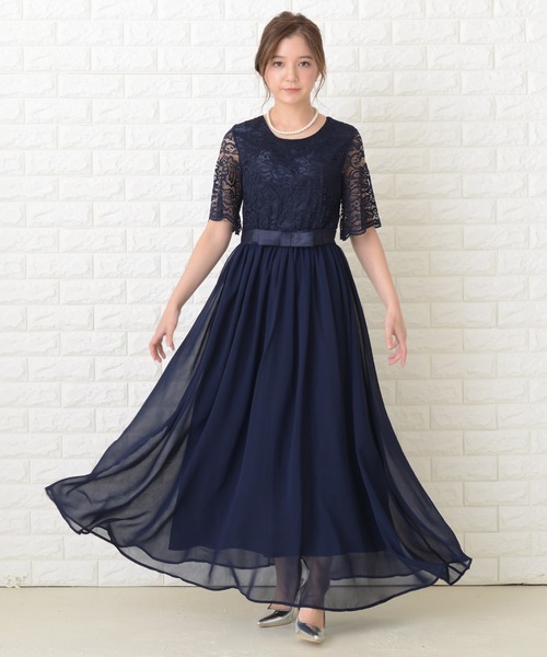 Lace Ladies（レースレディース） ドレス ウエストリボンロング