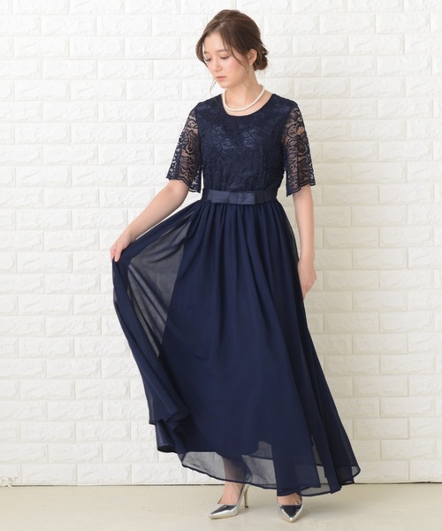 Lace Ladies（レースレディース） ドレス ウエストリボンロング
