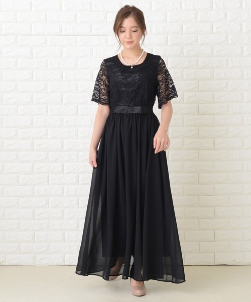 Lace Ladies（レースレディース） ドレス ウエストリボンロング