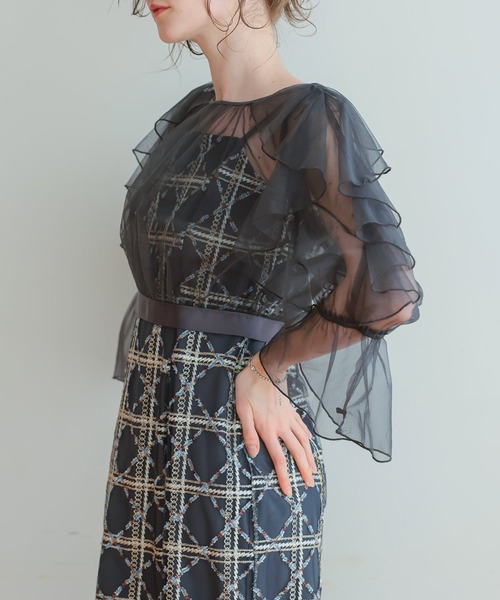 Dorry Doll（ドリードール） ドレス フリルスリーブチェックレース