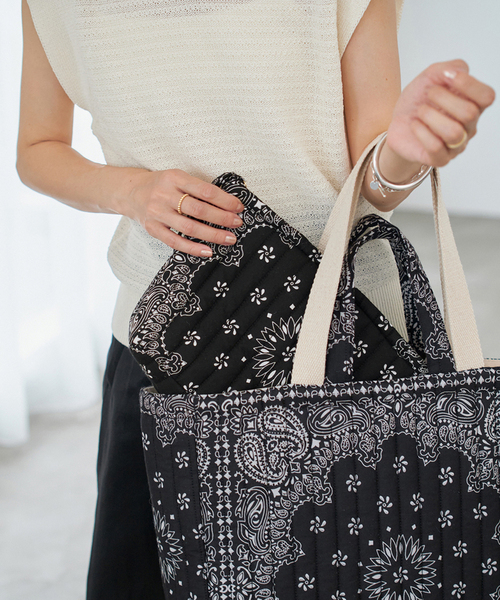 IENA（イエナ） ポーチ MALUS/マリュス BANDANA QUILTING POUCH ポーチ