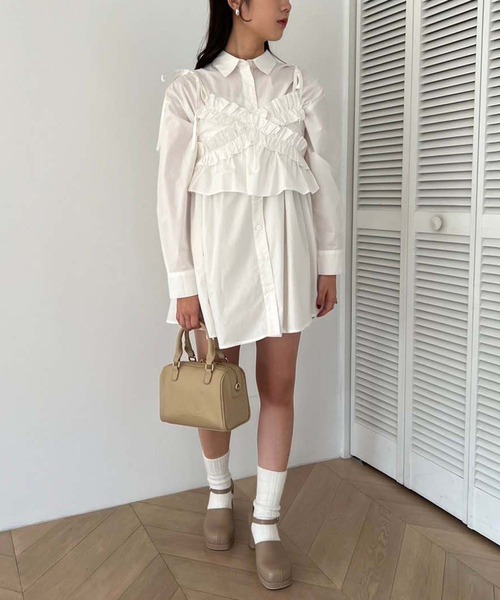 one after another NICE CLAUP シャツ ブラウス ビスチェセット/マルチ