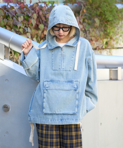 SOUNDSGOOOOD（サウンズグッド） パーカー 」デニムアノラックパーカー