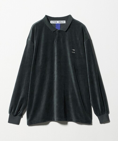 CITEN（シテン） ポロシャツ 「CITEN」ポロカラーベロアシャツ メンズ