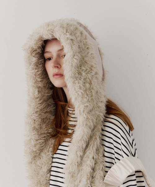 J1U by LA BELLE ETUDE マフラー ストール ムートンライクボンディング