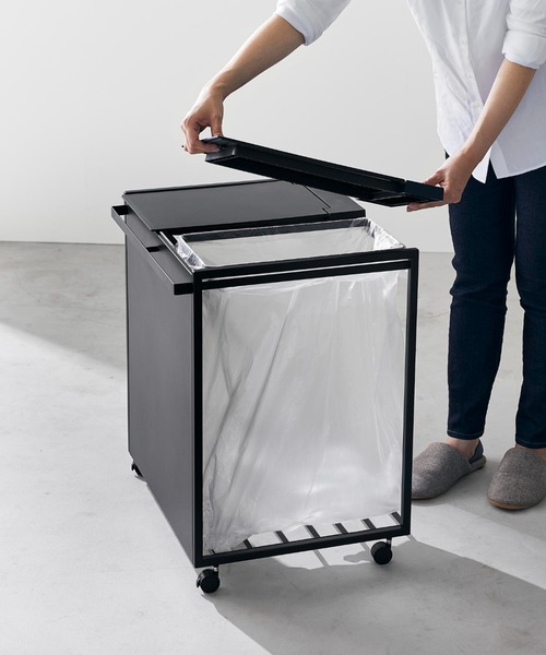 tower ゴミ箱 ダストボックス tower（タワー）蓋付き目隠し分別ダスト